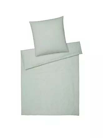 ELEGANTE | Ropa de cama de medio lino Breeze 70x90cm/140x200cm Petróleo | hellgrün